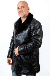 Men's coat Douglas with mink collar